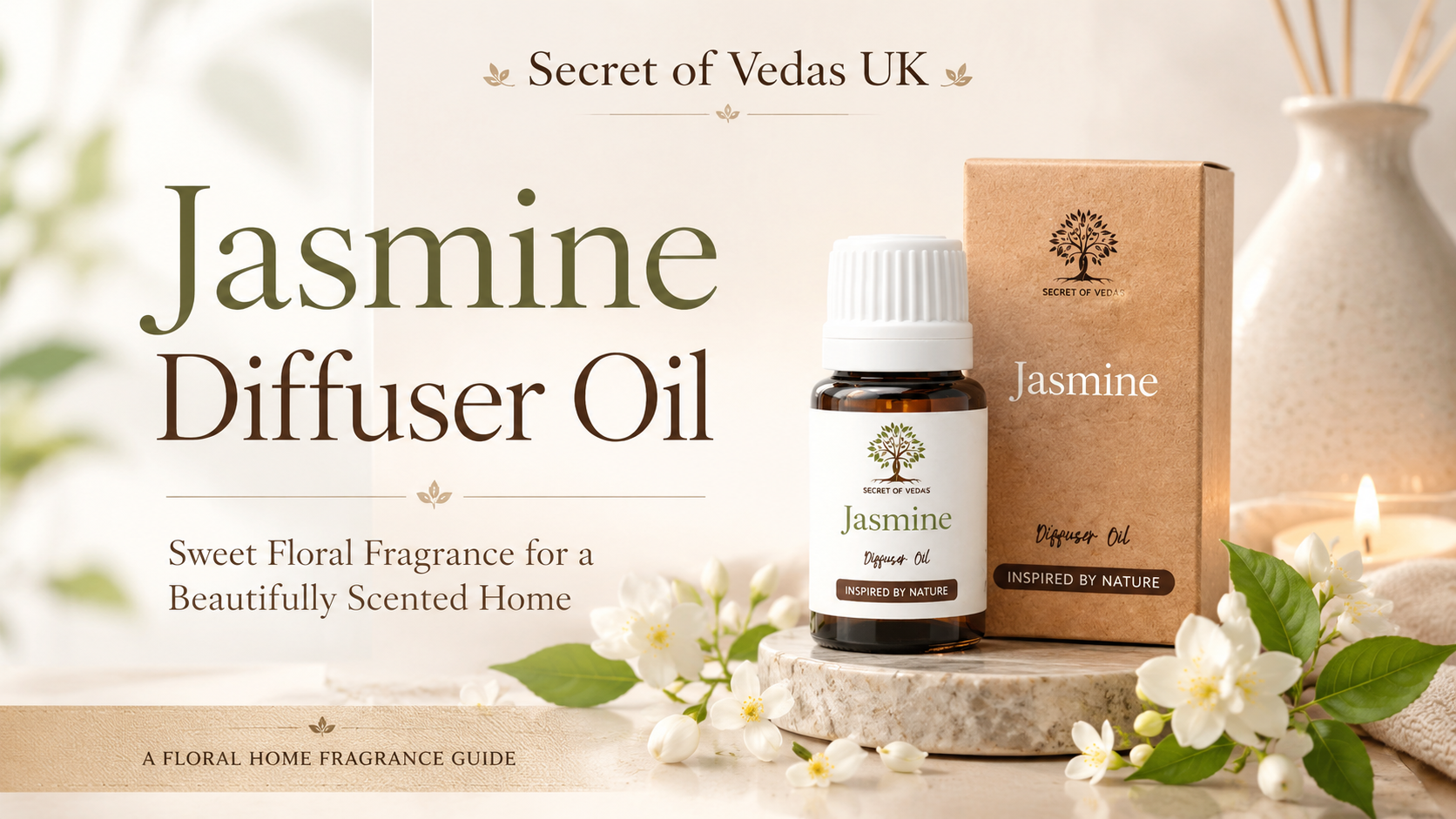 Jasmine Diffuser Oil: A Sweet Floral Fragrance for a Beautifully Scented Home