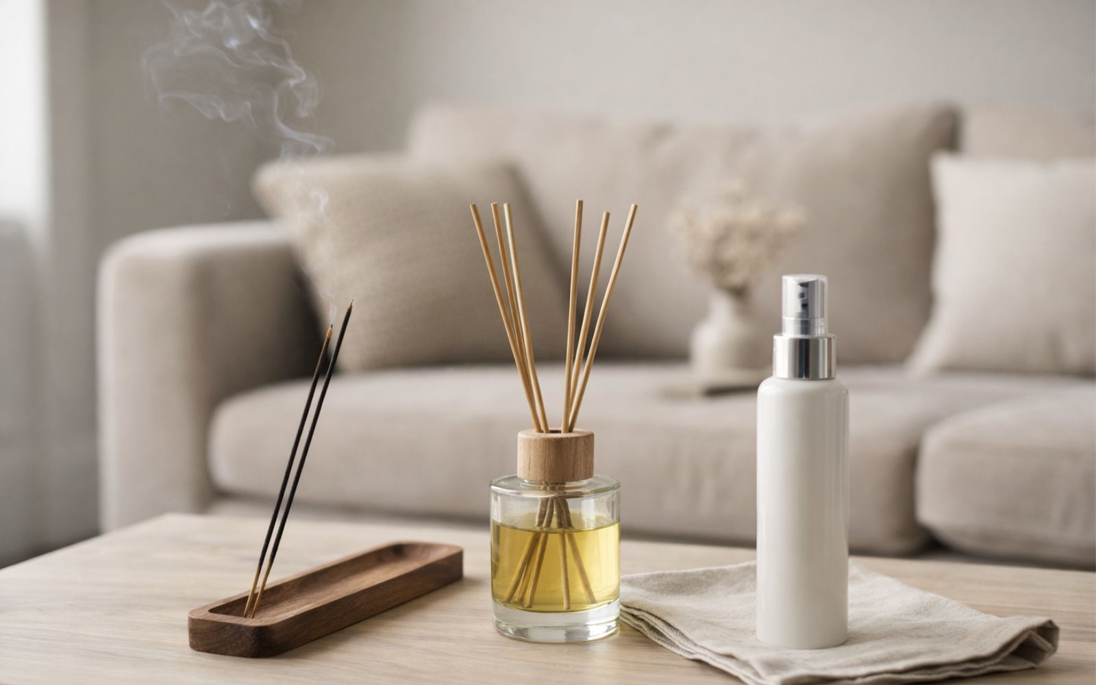 Home fragrance ideas using incense sticks diffuser oils and air fresheners by Secret of Vedas