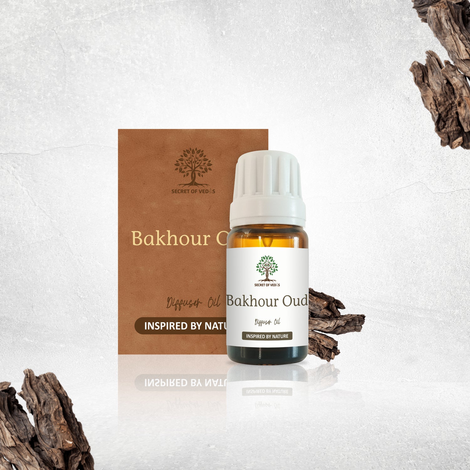 Bakhour Oud Diffuser Oil 10ml – Alcohol-Free Home Fragrance, Gift-Ready Box
