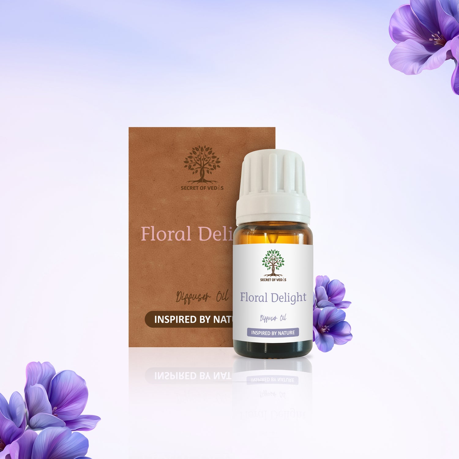 Floral Delight Diffuser Oil 10ml – Alcohol-Free Home Fragrance, Gift-Ready Box