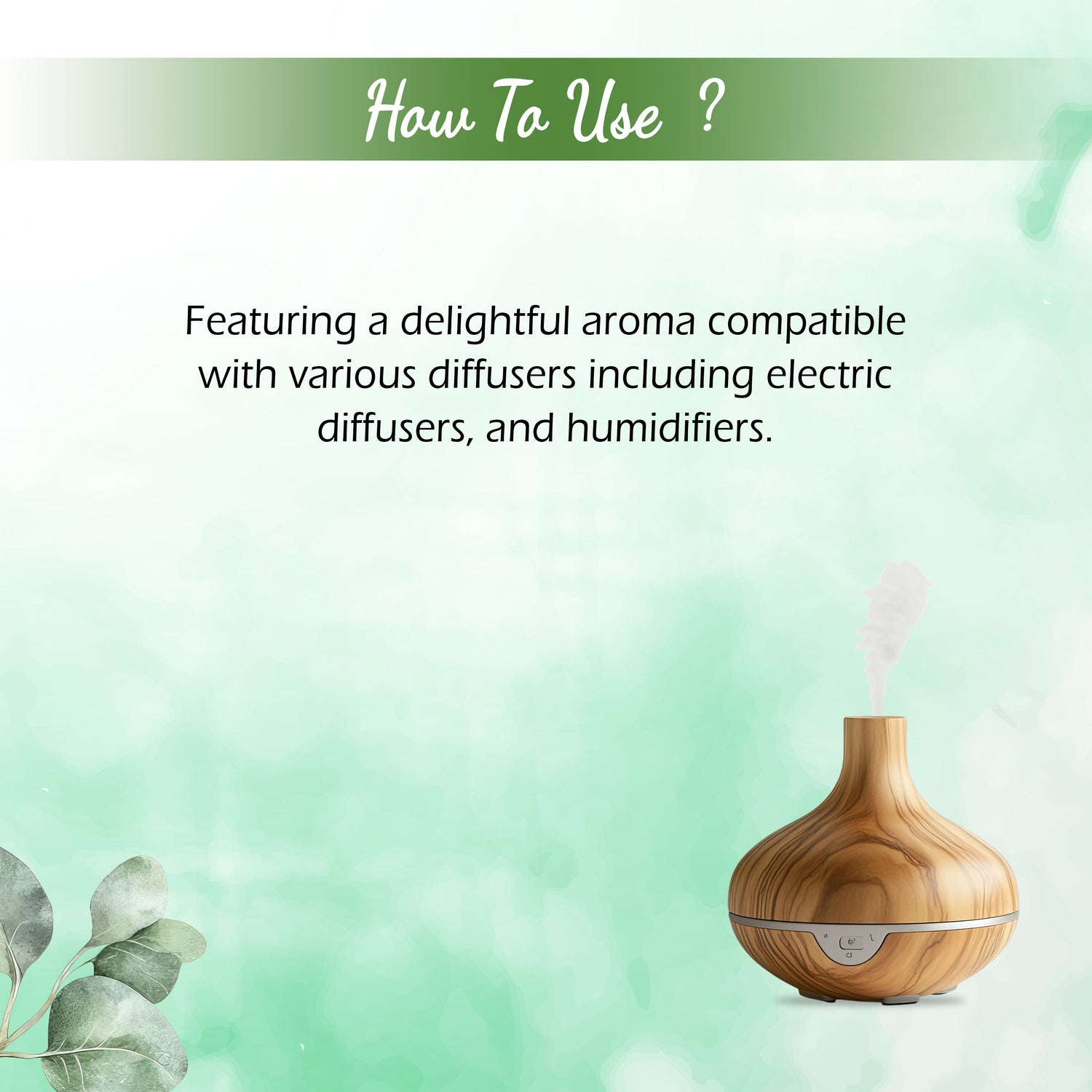 Eucalyptus Diffuser Oil 10ml – Alcohol-Free Home Fragrance, Gift-Ready Box