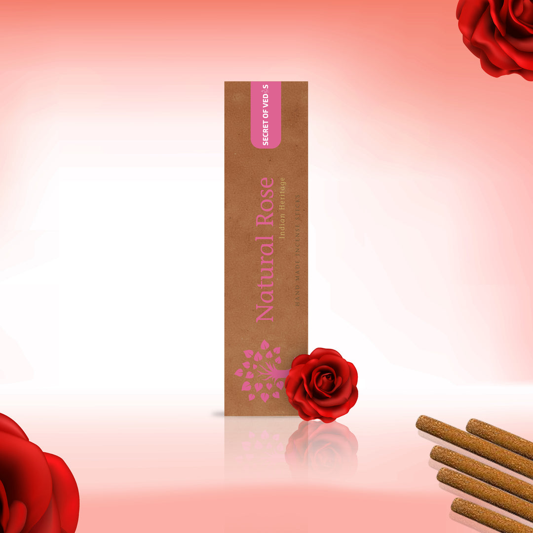Natural Rose Incense Sticks – Soft Floral Home Fragrance