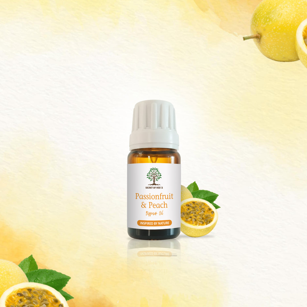Passionfruit & Peach Diffuser Oil 10ml – Alcohol-Free Home Fragrance, Gift-Ready Box