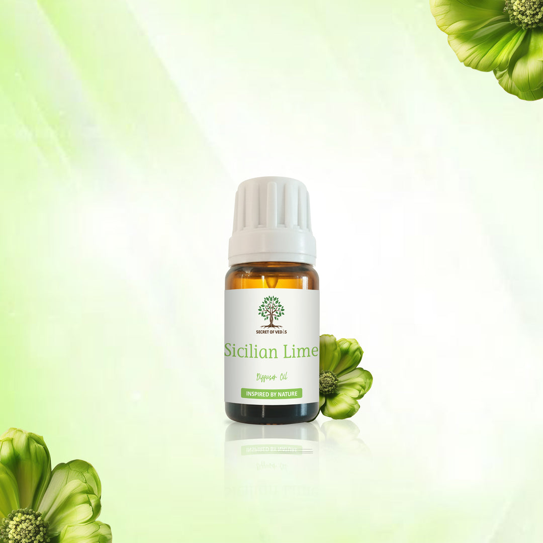 Sicilian Lime Diffuser Oil 10ml – Alcohol-Free Home Fragrance, Gift-Ready Box