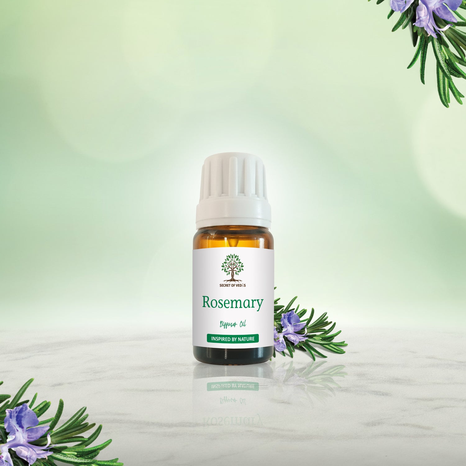 Rosemary Diffuser Oil 10ml – Alcohol-Free Home Fragrance, Gift-Ready Box