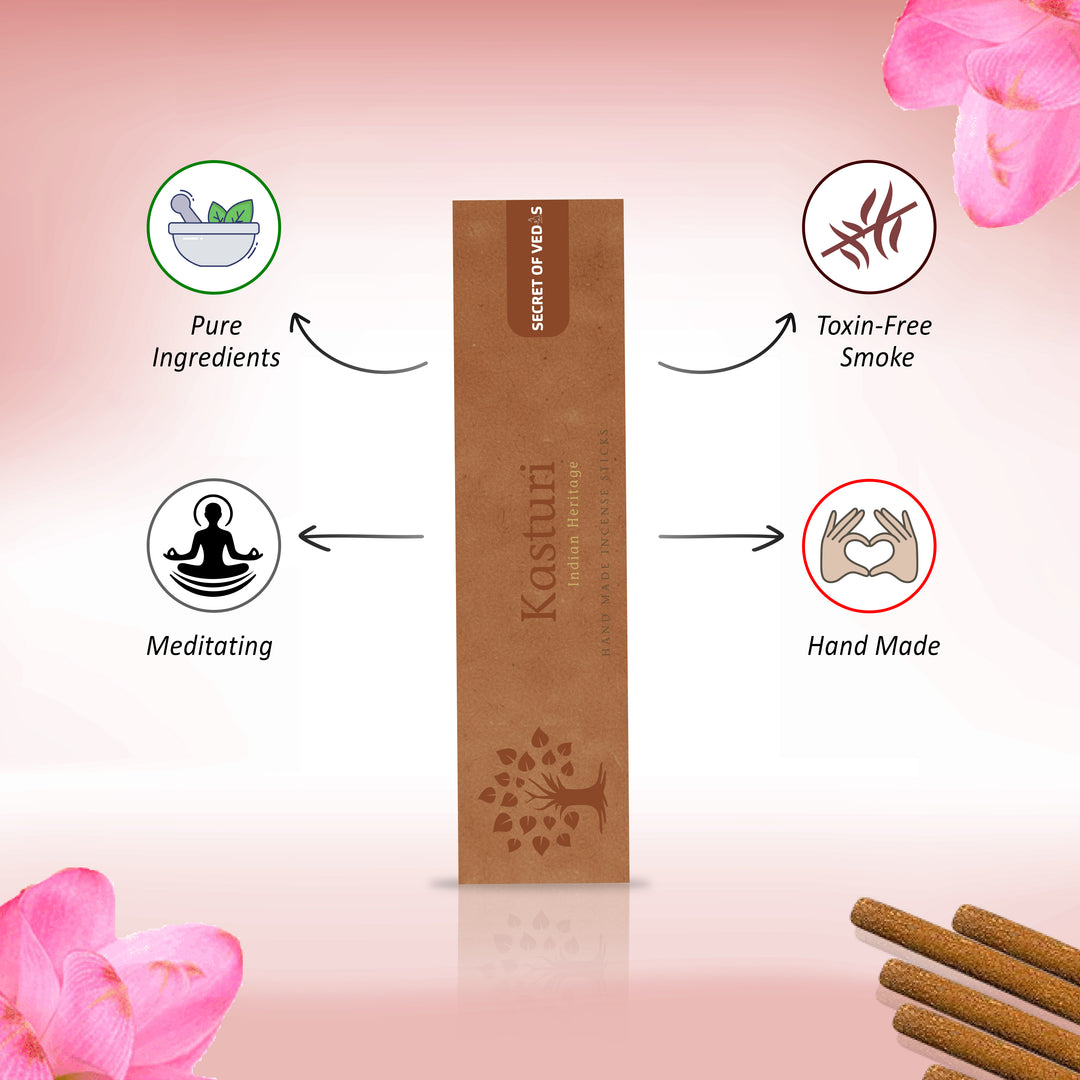 Kasturi Incense Sticks – Warm Musky Home Fragrance
