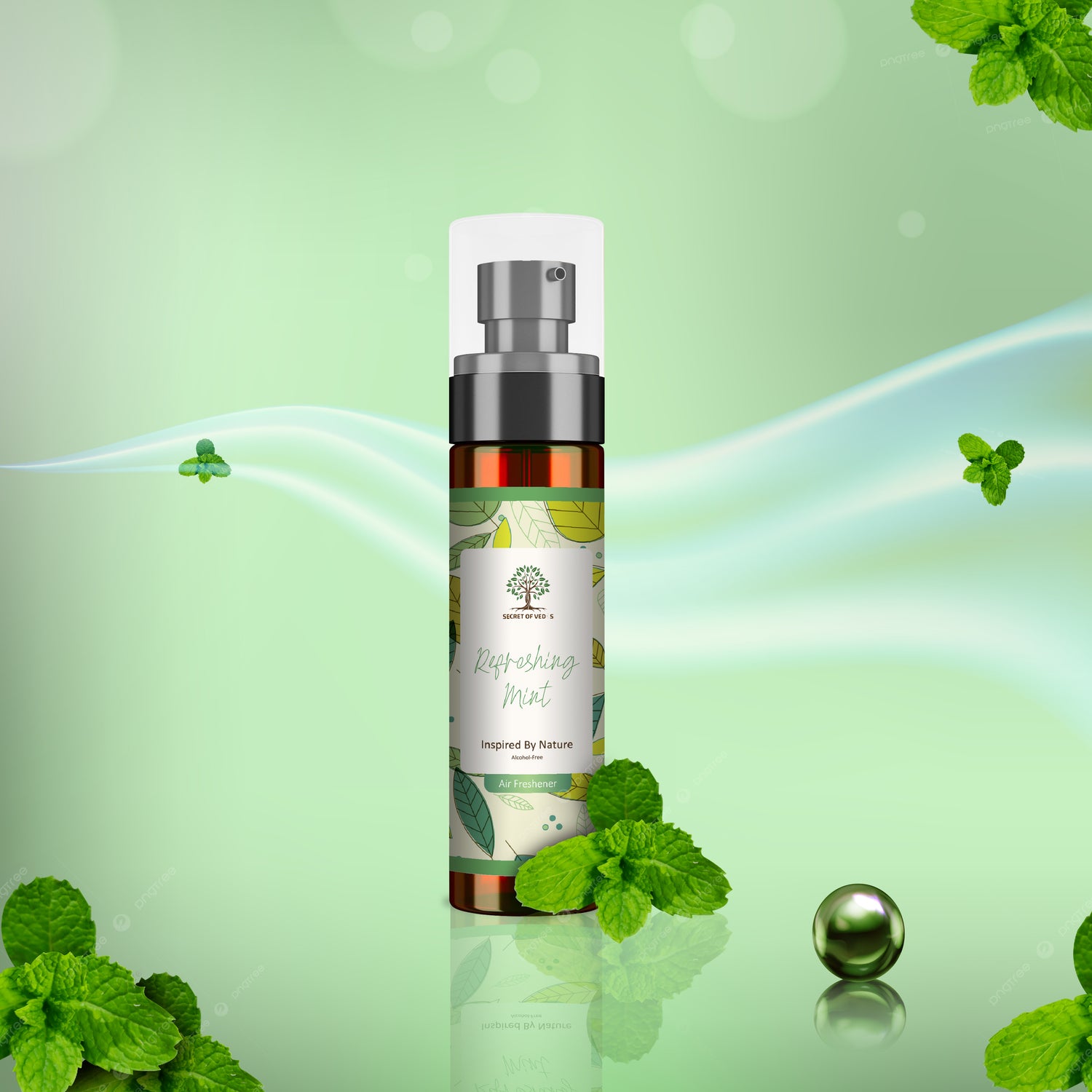 Refreshing Mint Alcohol-Free Air Freshener Spray 100ml