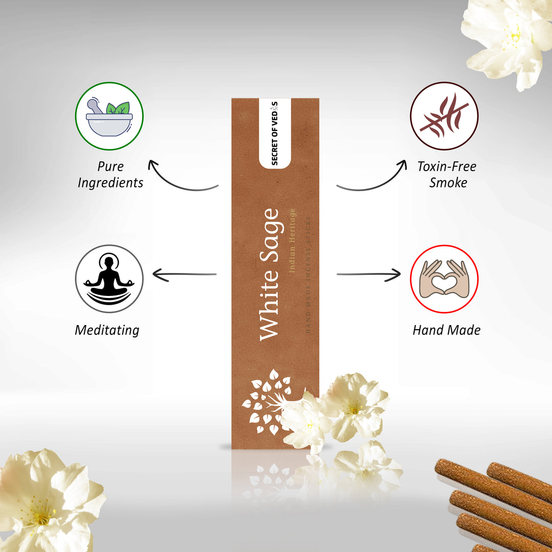 White Sage Incense Sticks – Fresh Earthy Home Fragrance