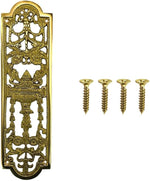 Solid brass finger plate supplied with fixing screws
