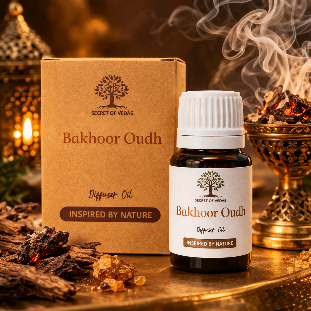 Bakhour oud diffuser oil with incense burner and warm aromatic smoke luxury home fragrance UK