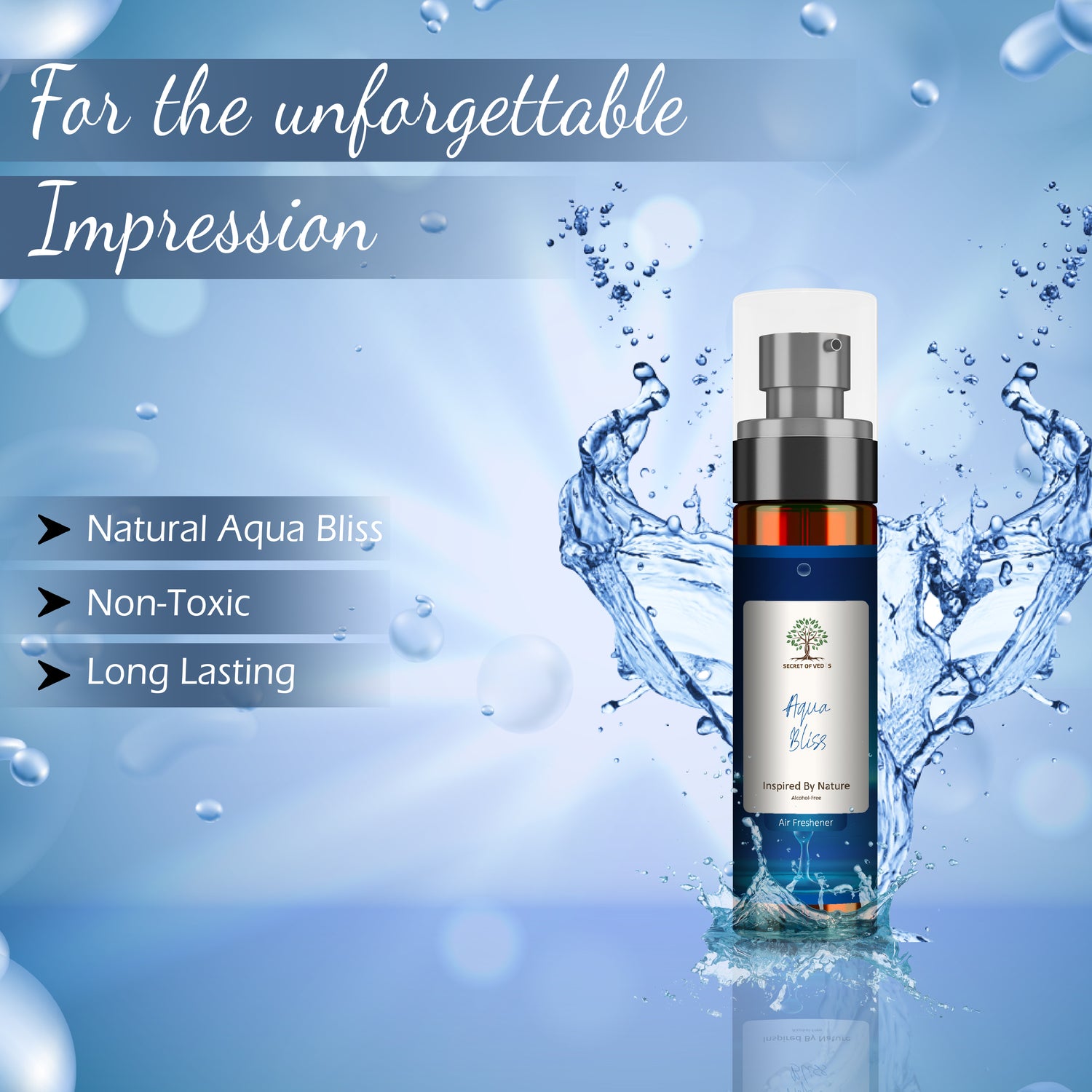 Aqua Bliss Alcohol-Free Air Freshener Spray 100ml