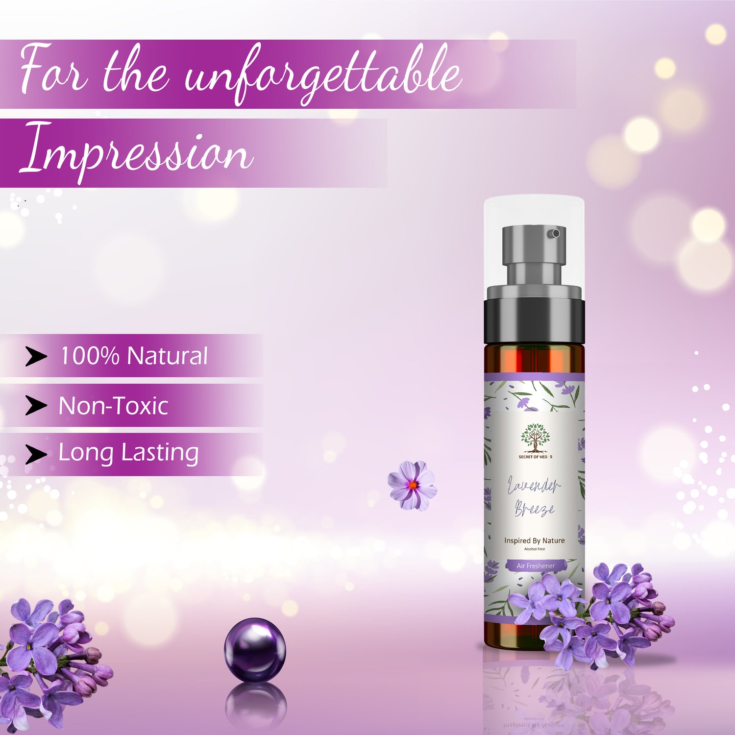 Lavender Breeze Alcohol-Free Air Freshener Spray 100ml