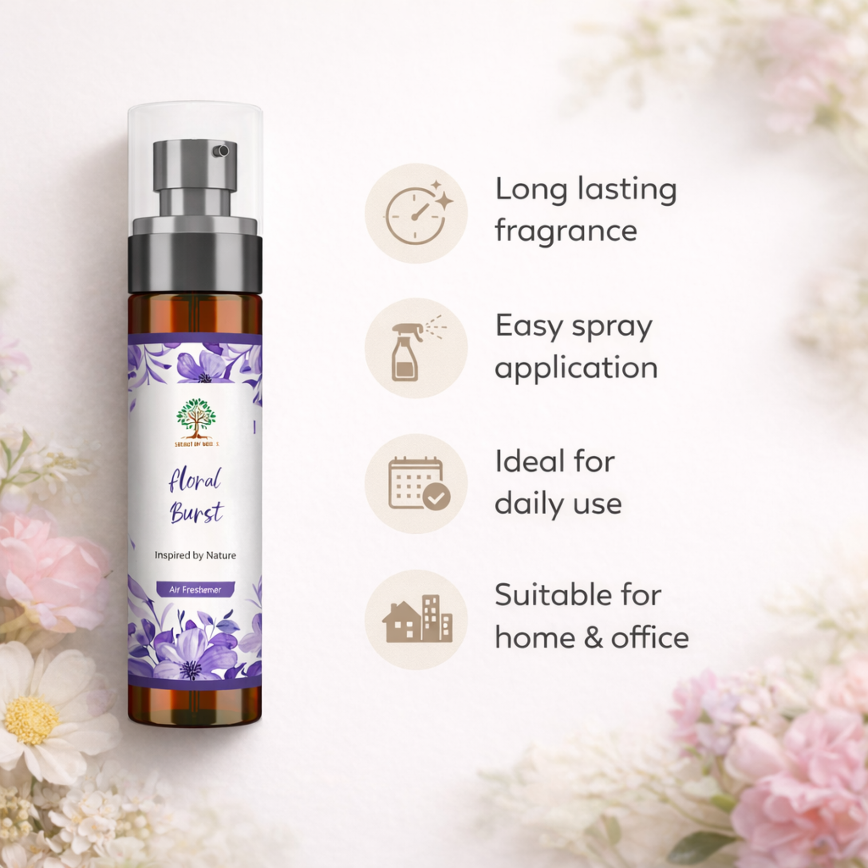 Floral burst air freshener benefits long lasting spray mixed floral home fragrance UK