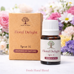 Floral delight diffuser oil with colourful flowers fresh home fragrance UK