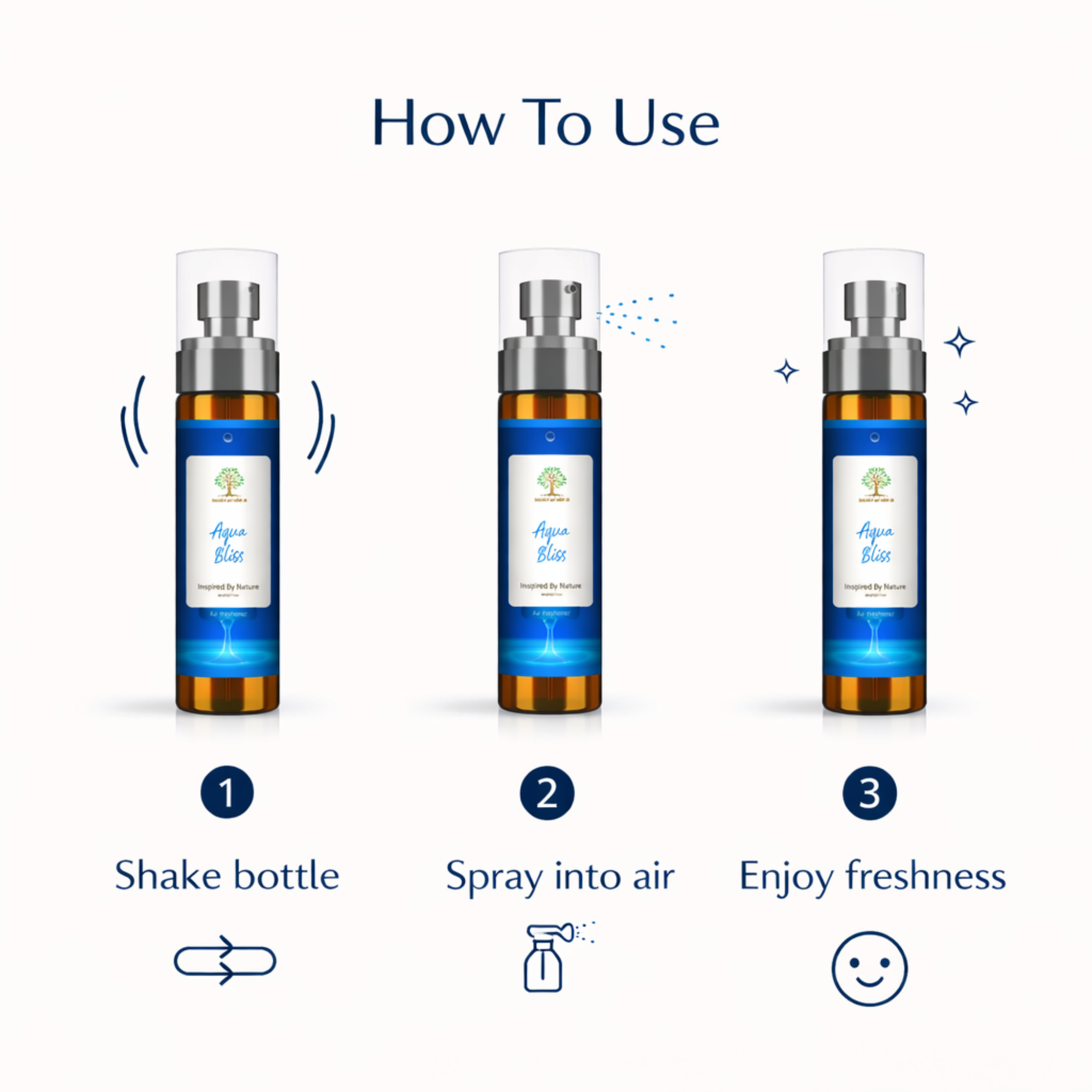 How to use air freshener spray step by step bottle shake spray instructions UK