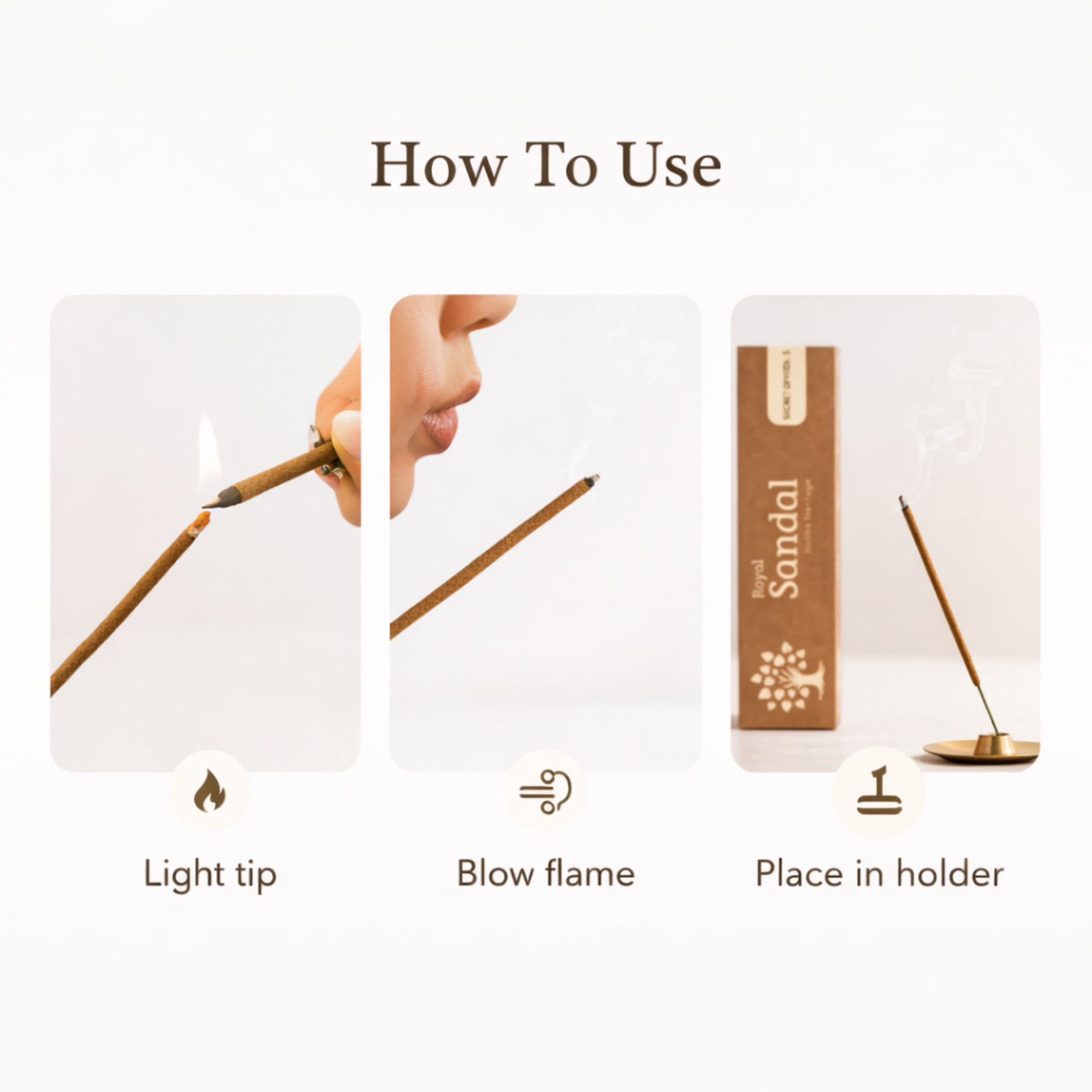 How to use incense sticks step by step lighting agarbatti UK