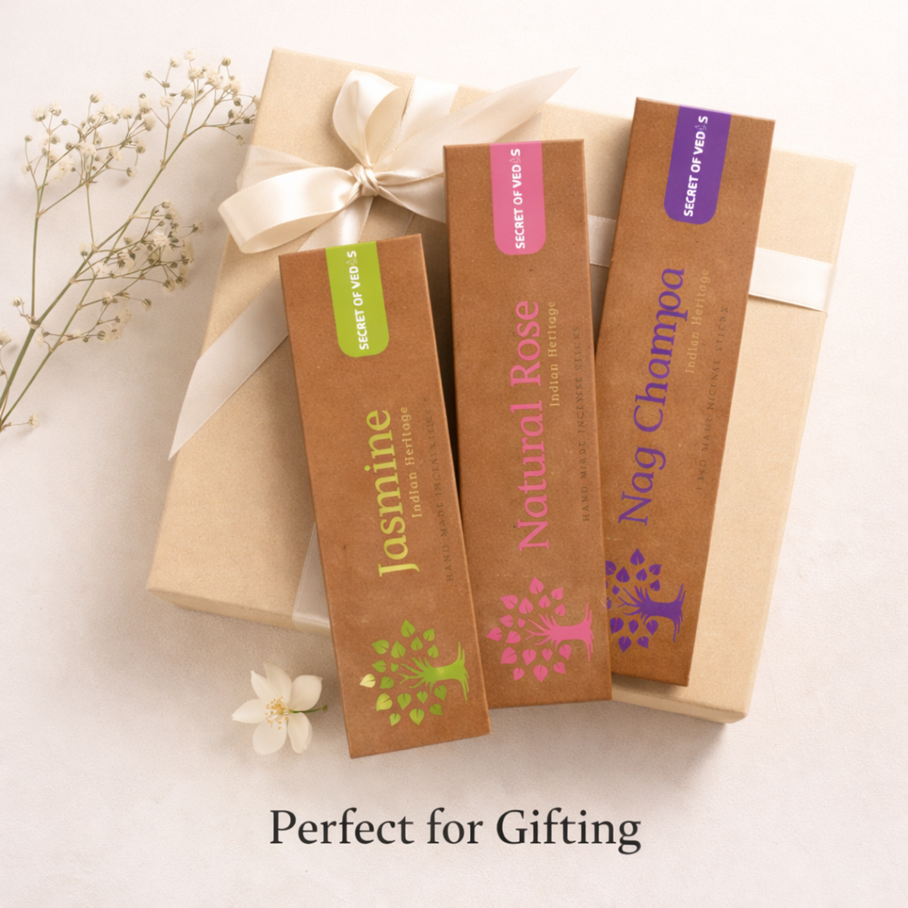 Incense sticks gift set jasmine rose nagchampa premium agarbatti UK