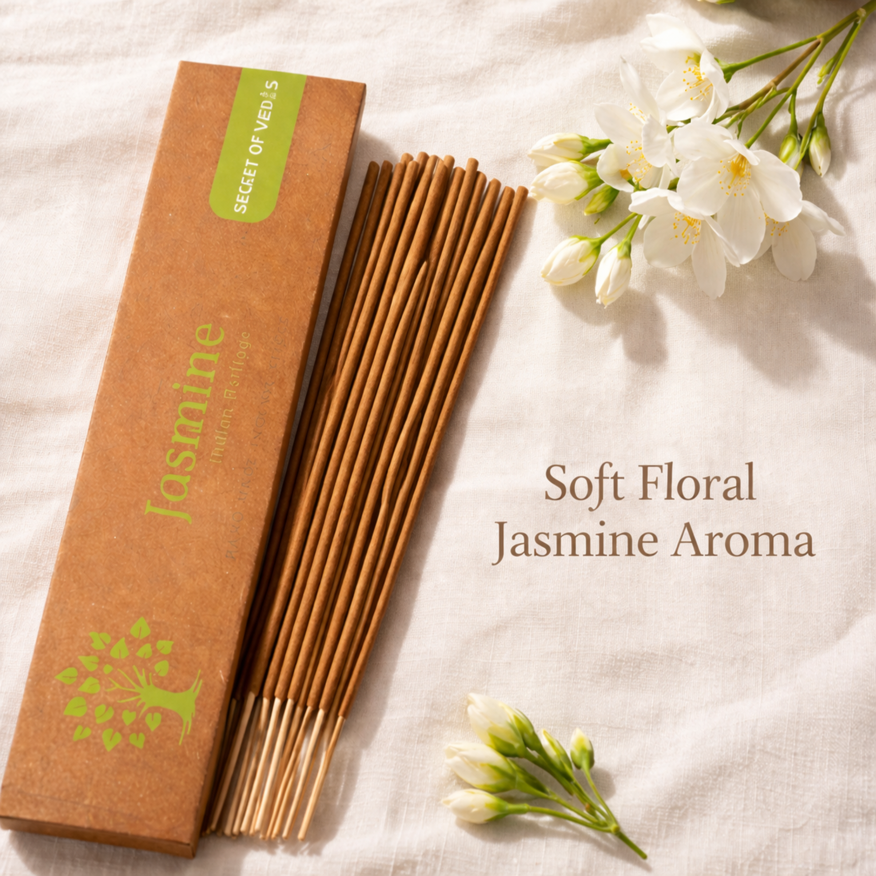 Jasmine incense sticks soft floral home fragrance for a gentle and calming atmosphere