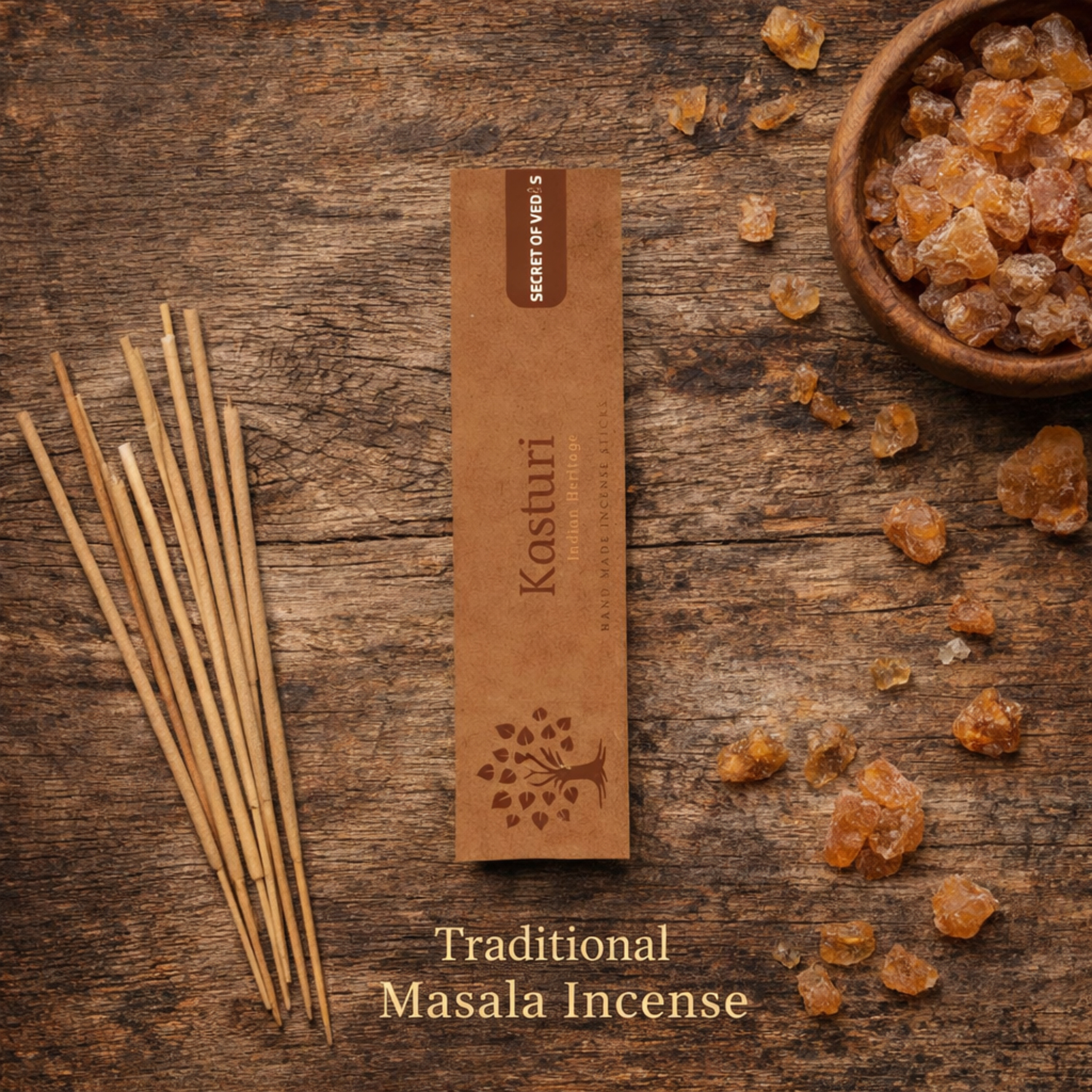 Kasturi incense sticks warm musky home fragrance for a rich and comforting atmosphere