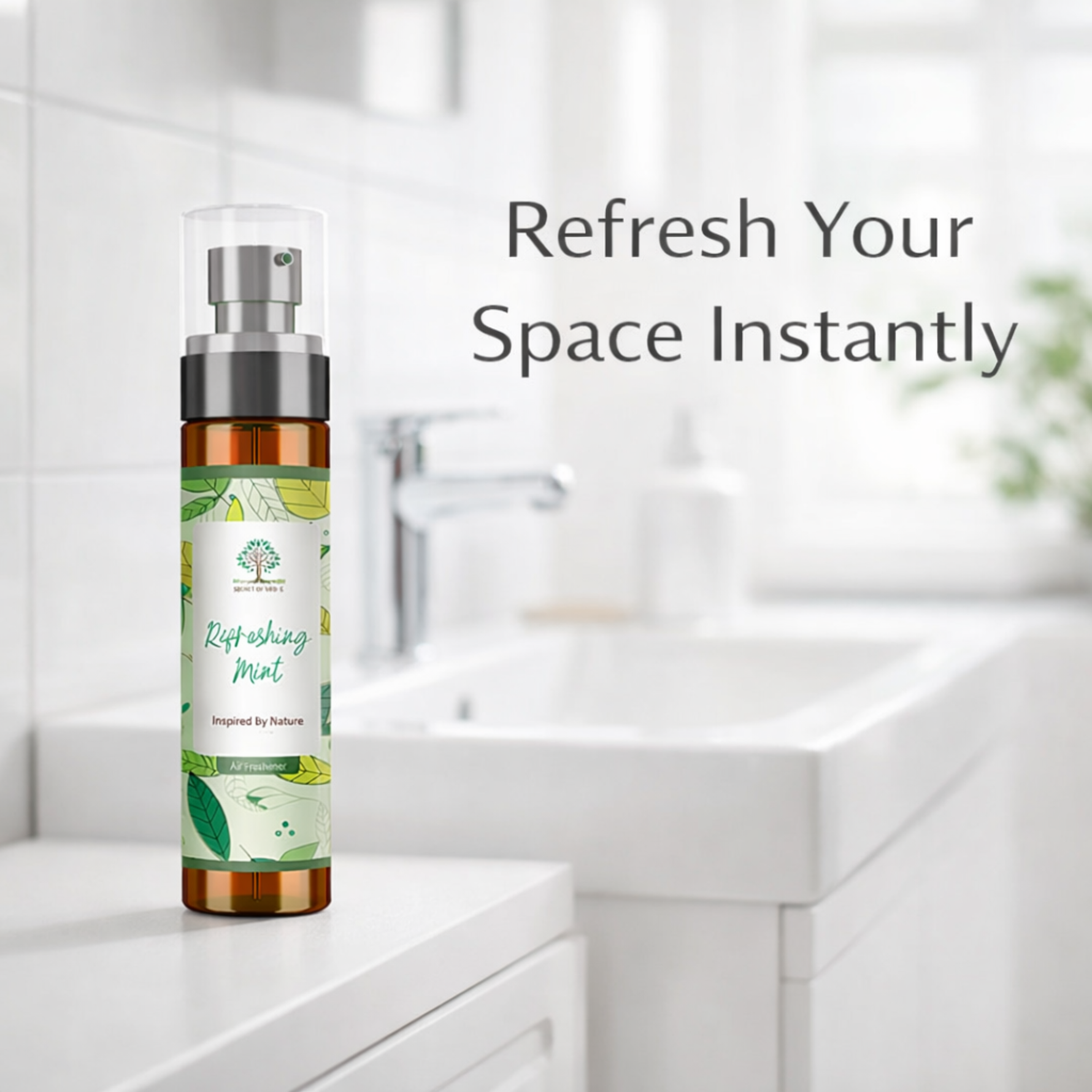 Refreshing mint air freshener bathroom use UK clean fresh room spray