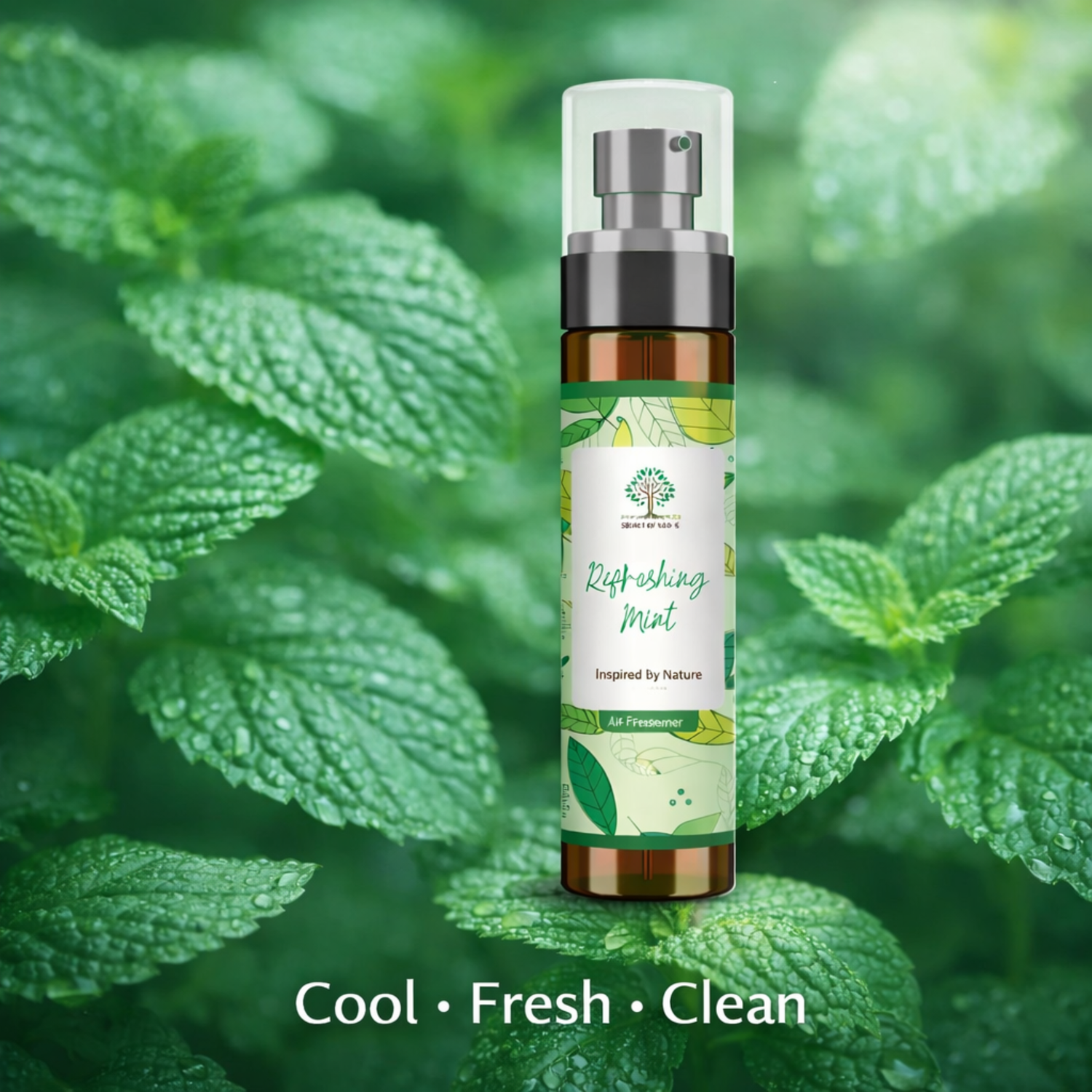 Refreshing mint room spray fresh green leaves cooling scent home fragrance UK