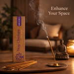 Nag champa incense burning lifestyle meditation room UK agarbatti
