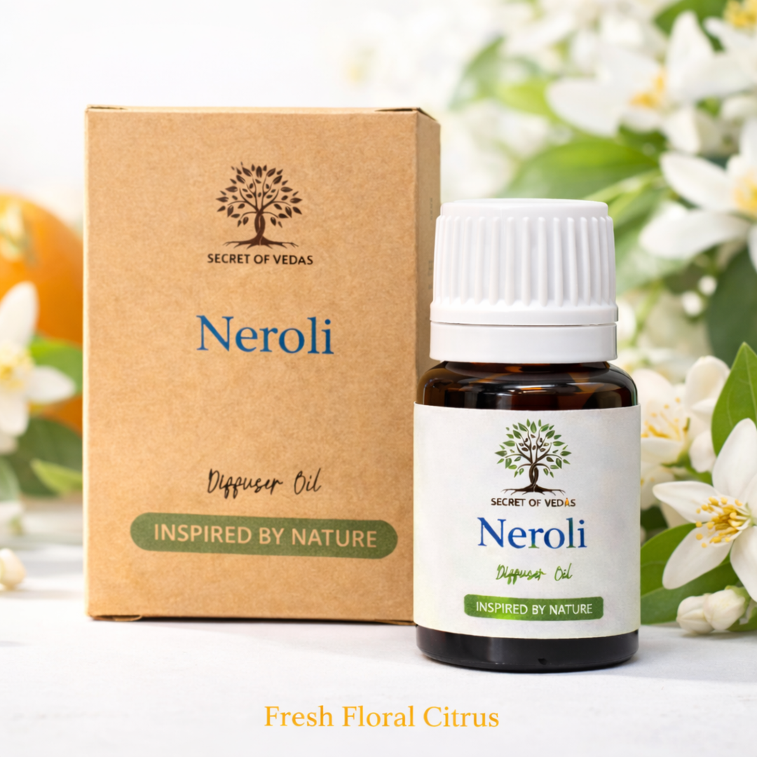 Neroli diffuser oil with orange blossom flowers fresh floral citrus home fragrance UK