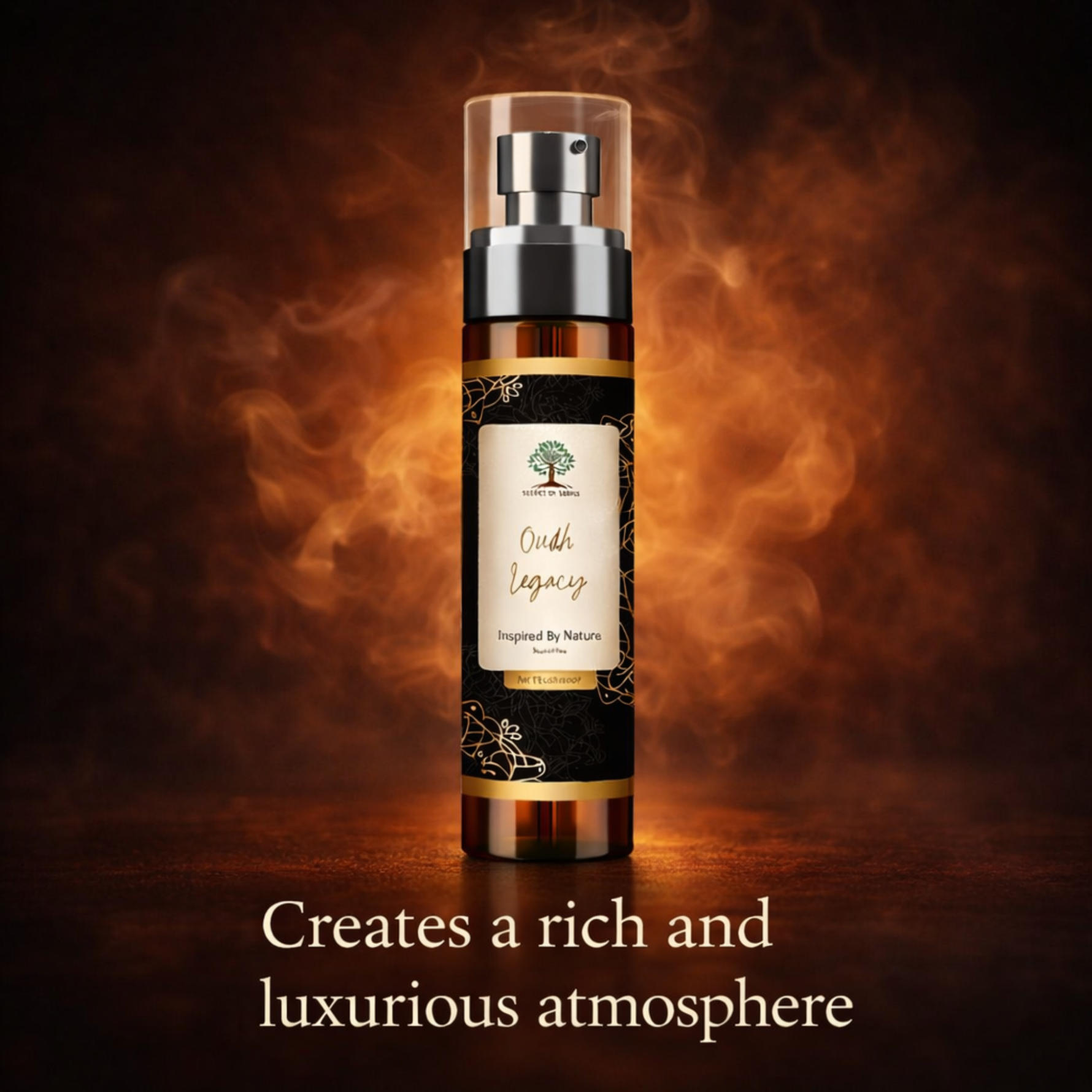 Oudh home fragrance spray rich luxurious atmosphere dark amber scent UK