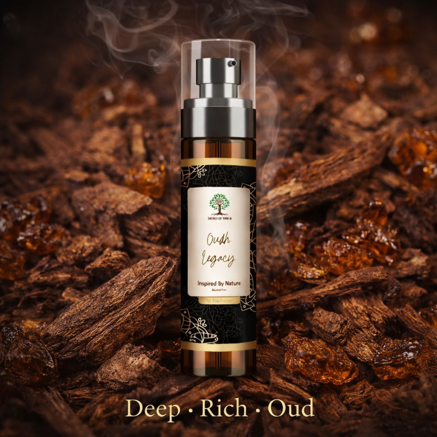 Oudh room spray fragrance deep rich oud wood luxury scent UK