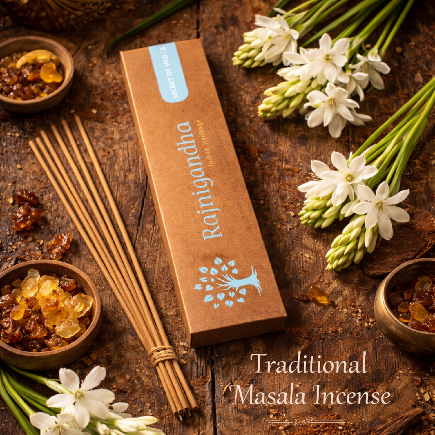 Rajnigandha incense sticks soft floral home fragrance for a smooth and elegant atmosphere