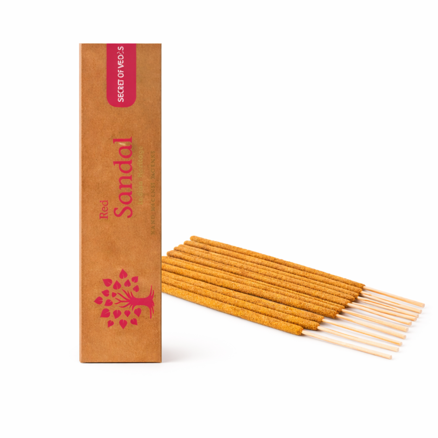 Red sandal incense sticks warm woody home fragrance for a rich and calming atmosphere