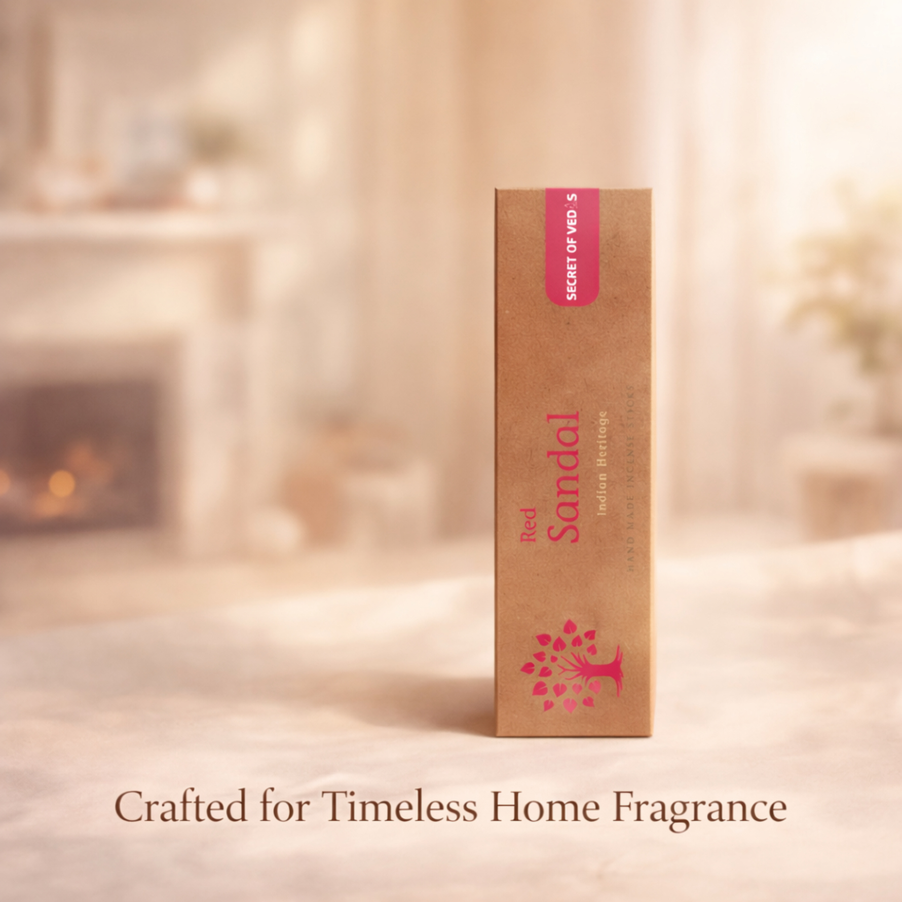 Red sandal incense sticks warm woody home fragrance for a rich and calming atmosphere