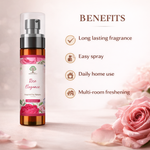 Rose fragrance room spray floral scent pink petals luxury home fragrance