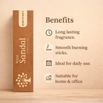 Royal sandal incense benefits long lasting sandalwood agarbatti UK