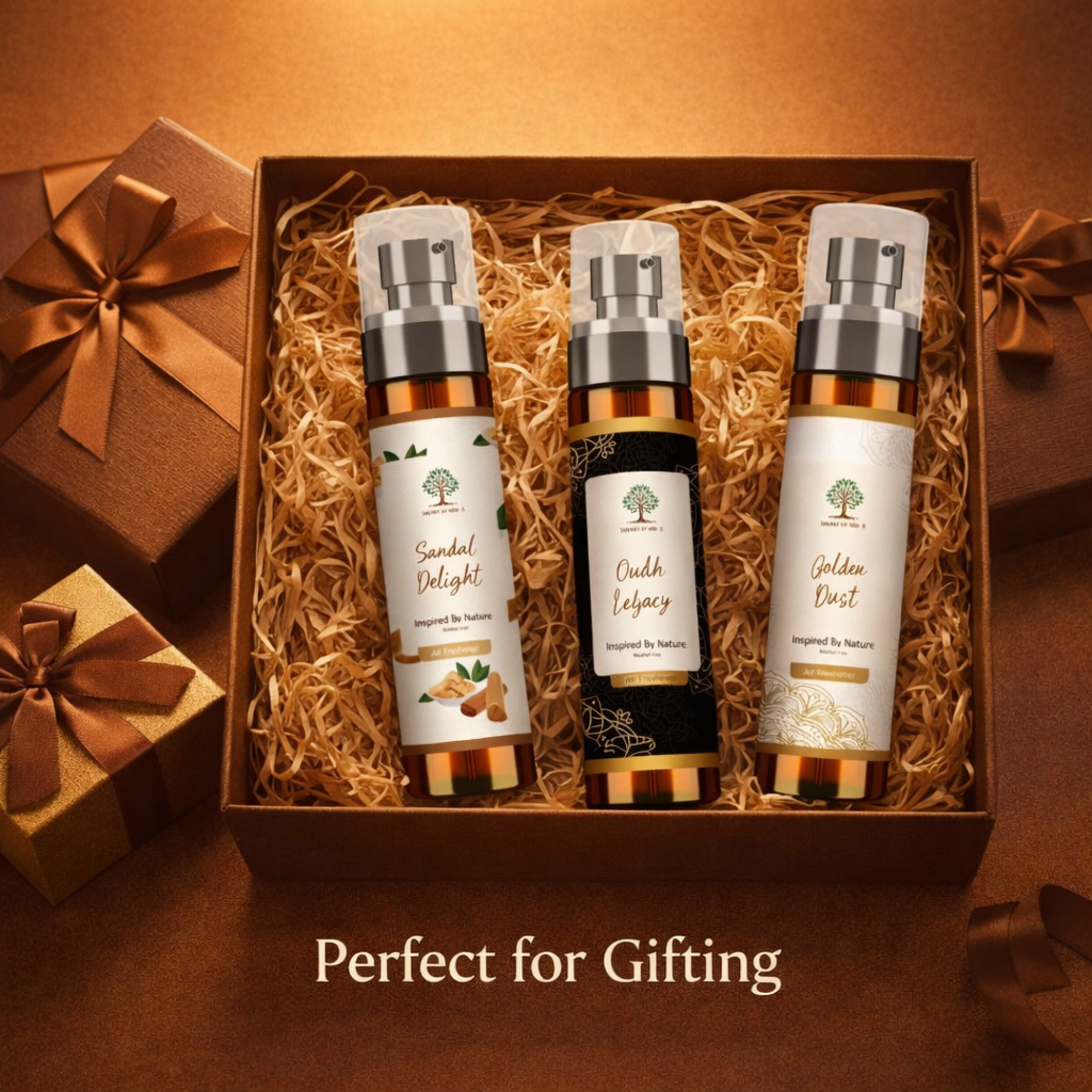 Sandalwood air freshener gift set woody premium home fragrance UK