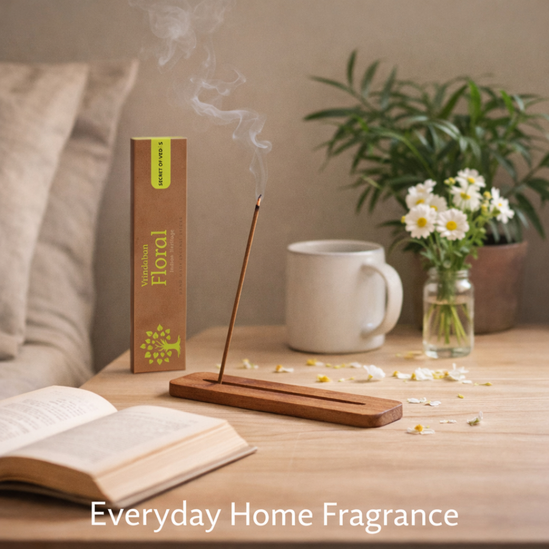 Vrindaban floral incense sticks soft floral home fragrance for a gentle and uplifting atmosphere