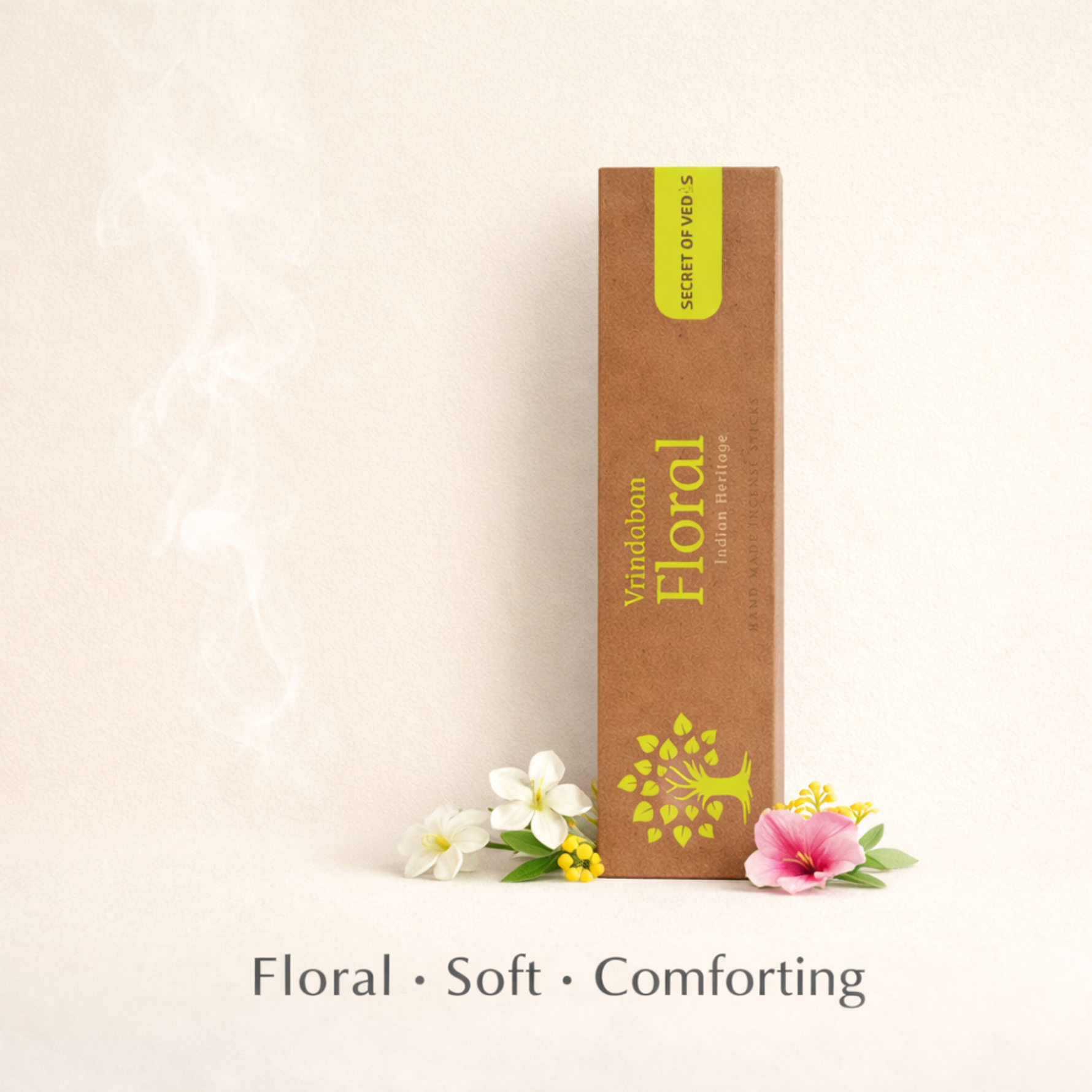 Vrindaban floral incense sticks soft floral home fragrance for a gentle and uplifting atmosphere