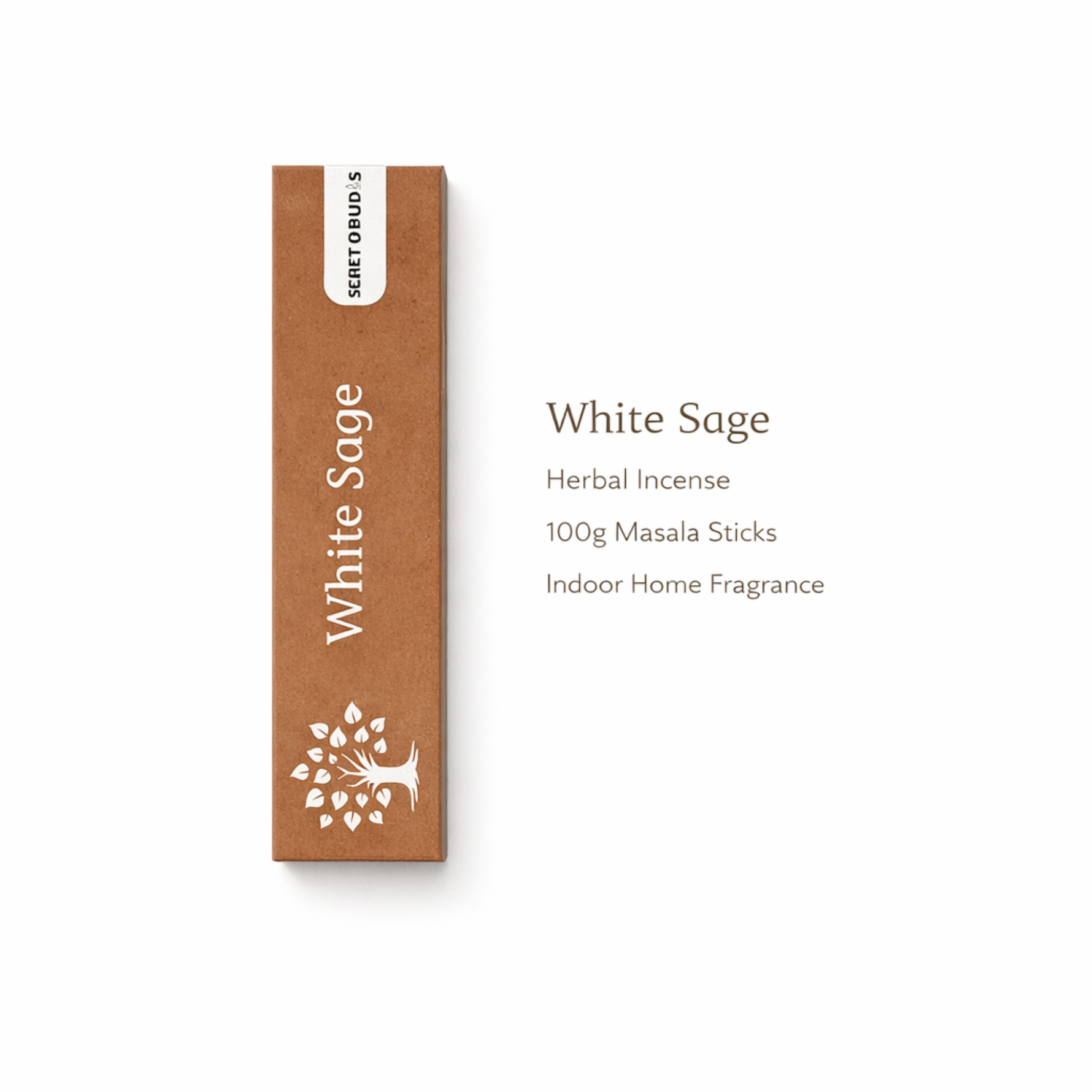 White sage incense sticks fresh earthy home fragrance for clean and refreshing atmosphere